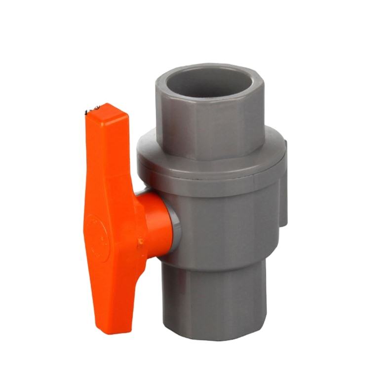 1/2 Inch-2 Inch ABS Handle Low Price Plastic Pvc 2Pcs Ball Valve For Water Supply