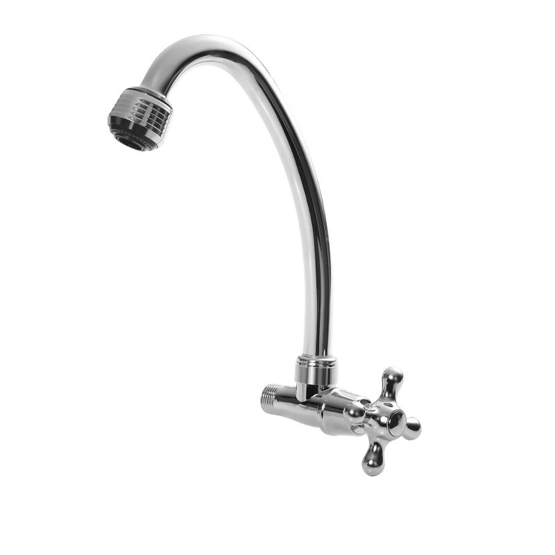 Cross Chrome High Quality ABS Single Cold Faucet Modern Water Tap Homeker 