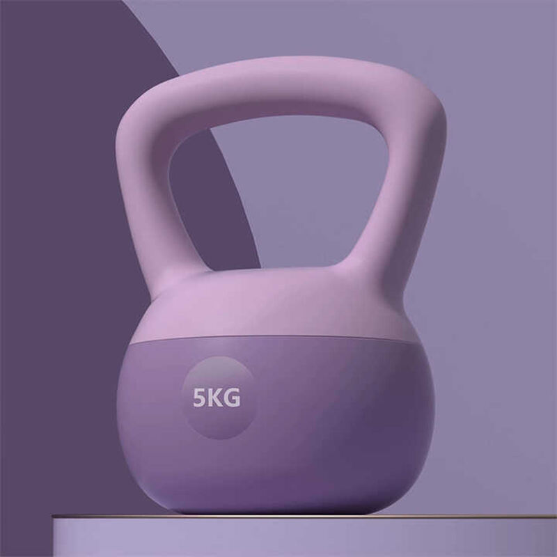 New hot sale home fitness body building anti slip PVC soft kettle bell for women