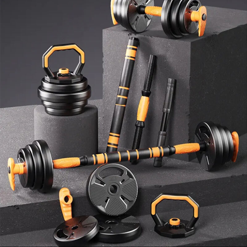 Dumbbell Barbell Kettlebell Set 5-in-1 Free weights body building custom logo 10-40kg adjustable weights dumbbell sets