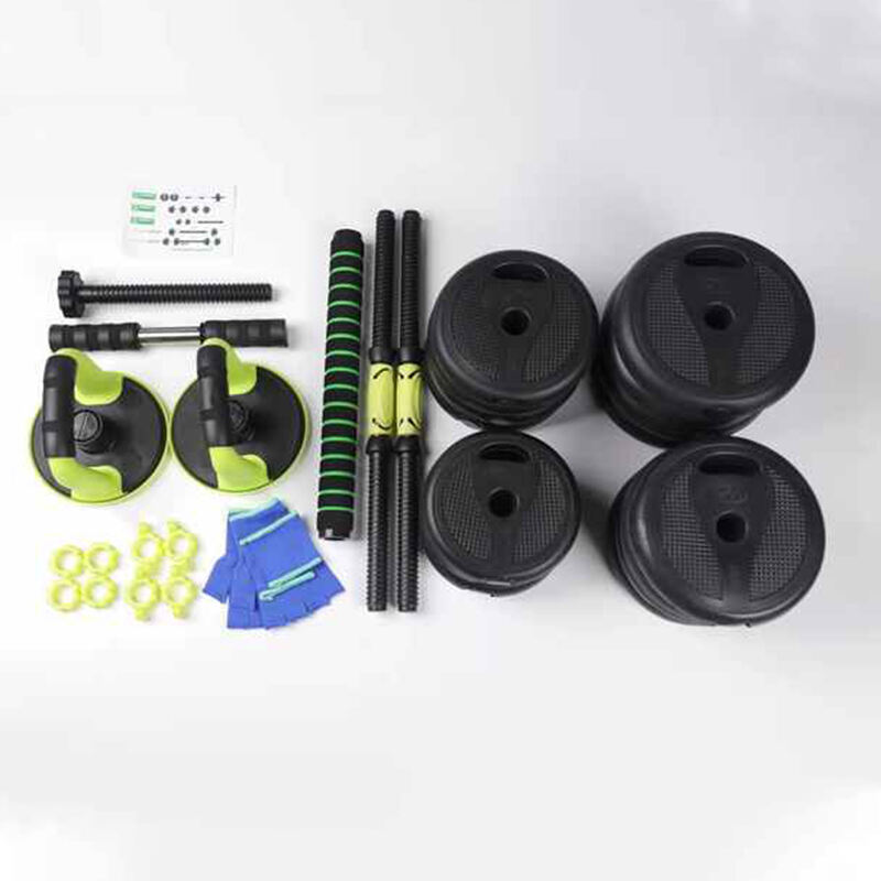 Equipment Fitness Cement Dumbbell set 50kg sand filled weight plates Weight mancuernas Ajustable barbell 10kg gym dumbbells