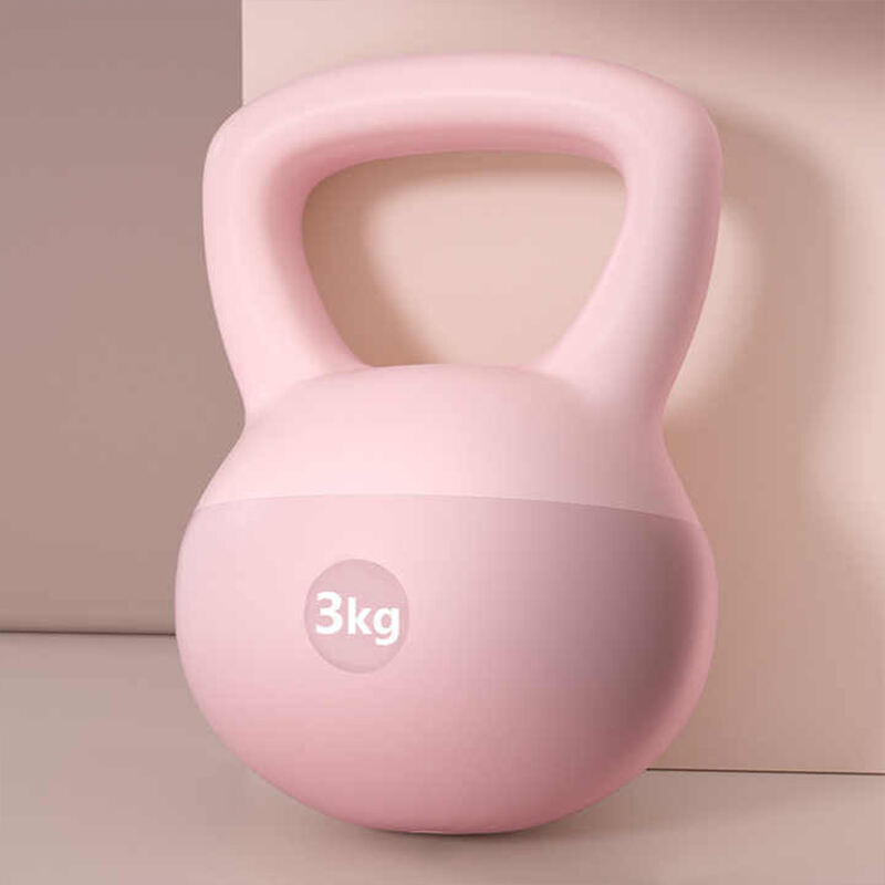 New hot sale home fitness body building anti slip PVC soft kettle bell for women