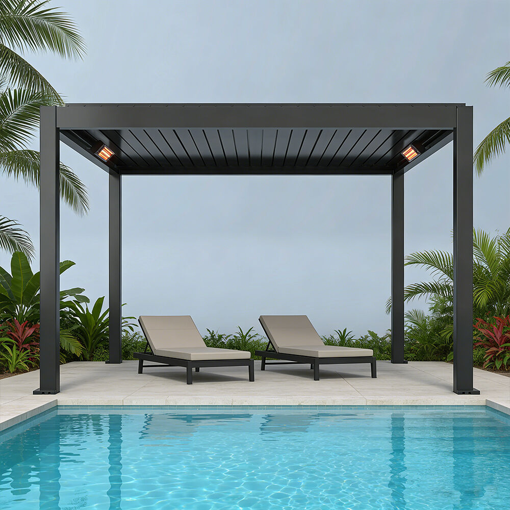 Pergola Heater Outdoor Patio Heater Electric Infrared Warmer Thermostat