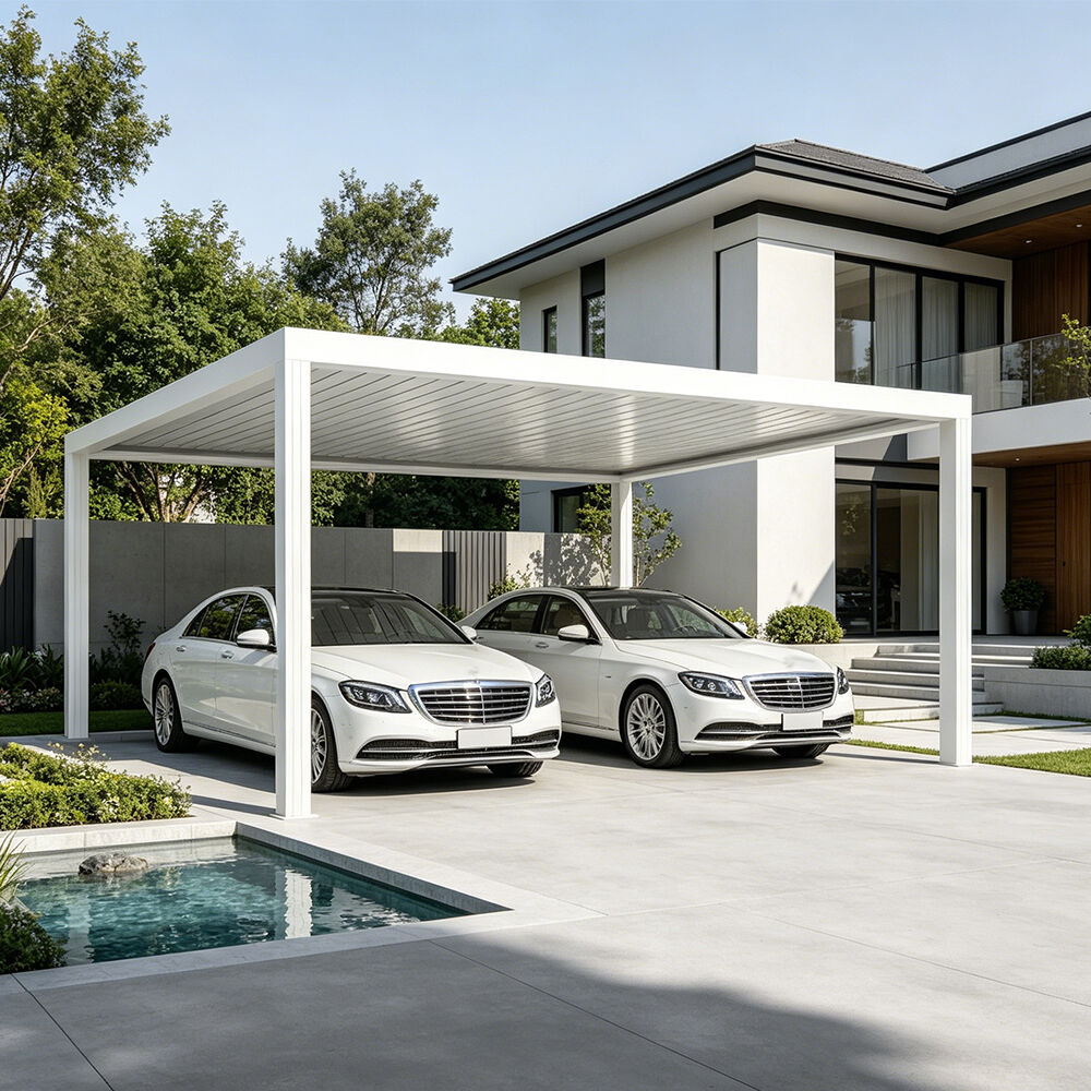 Carport cu cadru din aluminiu premium pentru o viață modernă