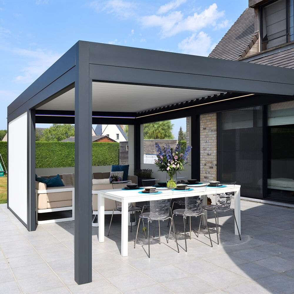Pérgolas de aluminio personalizadas premium para coberturas elite de patios