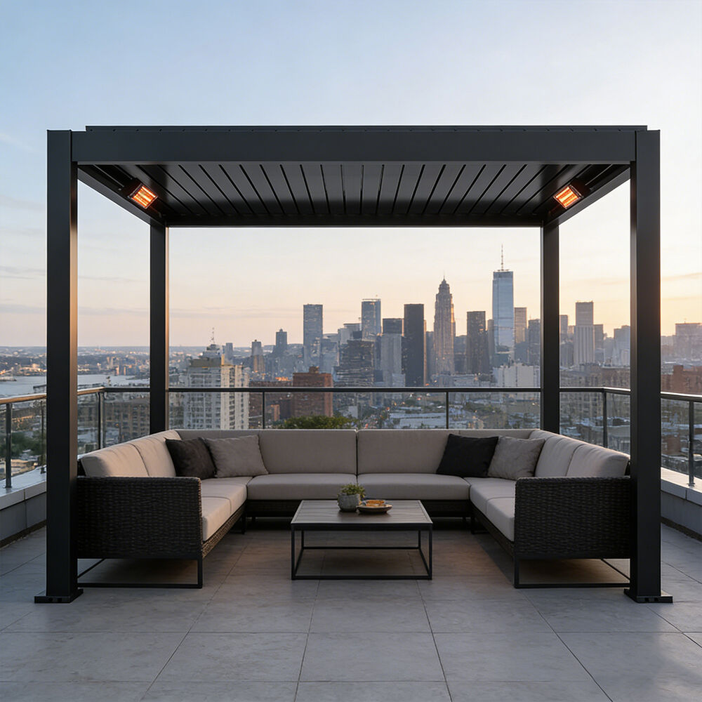Pergola Heater Outdoor Patio Heater Electric Infrared Warmer Thermostat