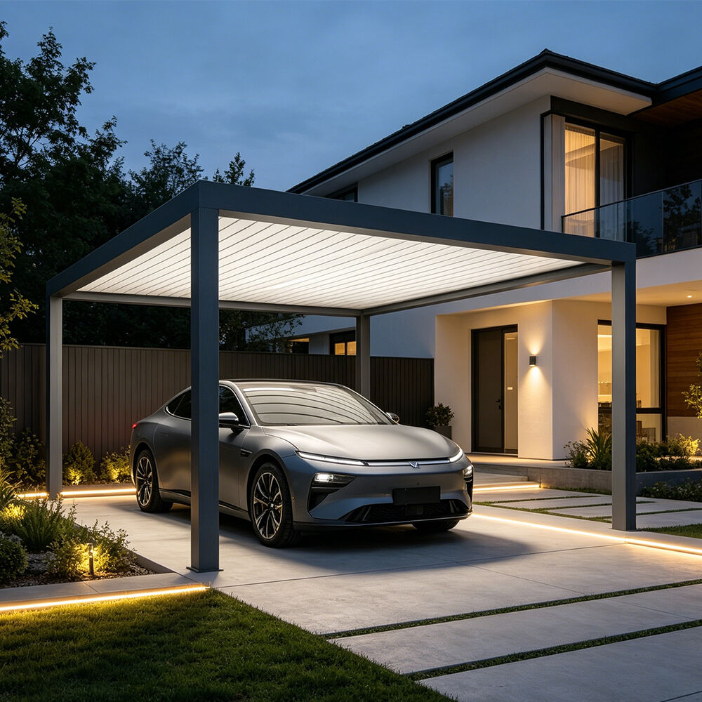 Enhance Your Outdoor Space with Our 2 Car Aluminum Carport