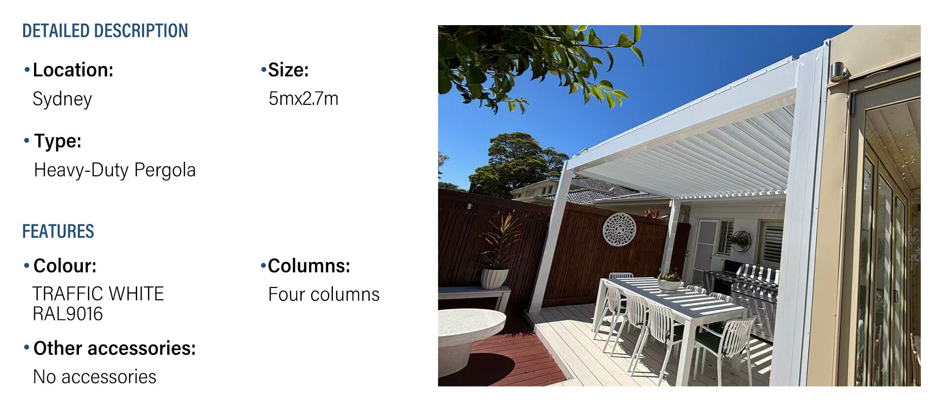 Pergola Creates Extended Outdoor Kitchen Space for Sydney Home
