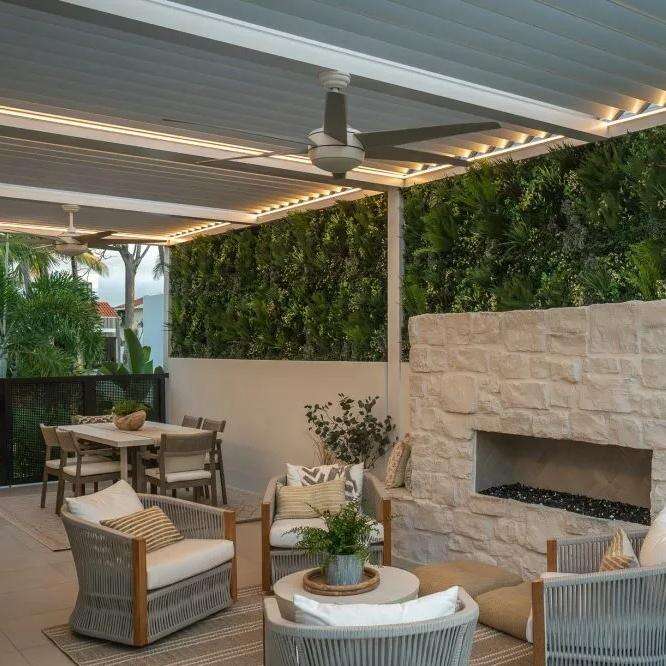 Pergola-Specific Hanging Electric Fan Gentle Breeze for Summer Comfort