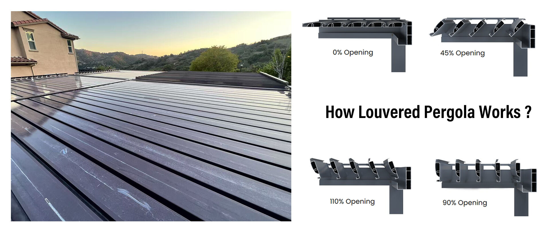 The barbecue and leisure pergola for American customers