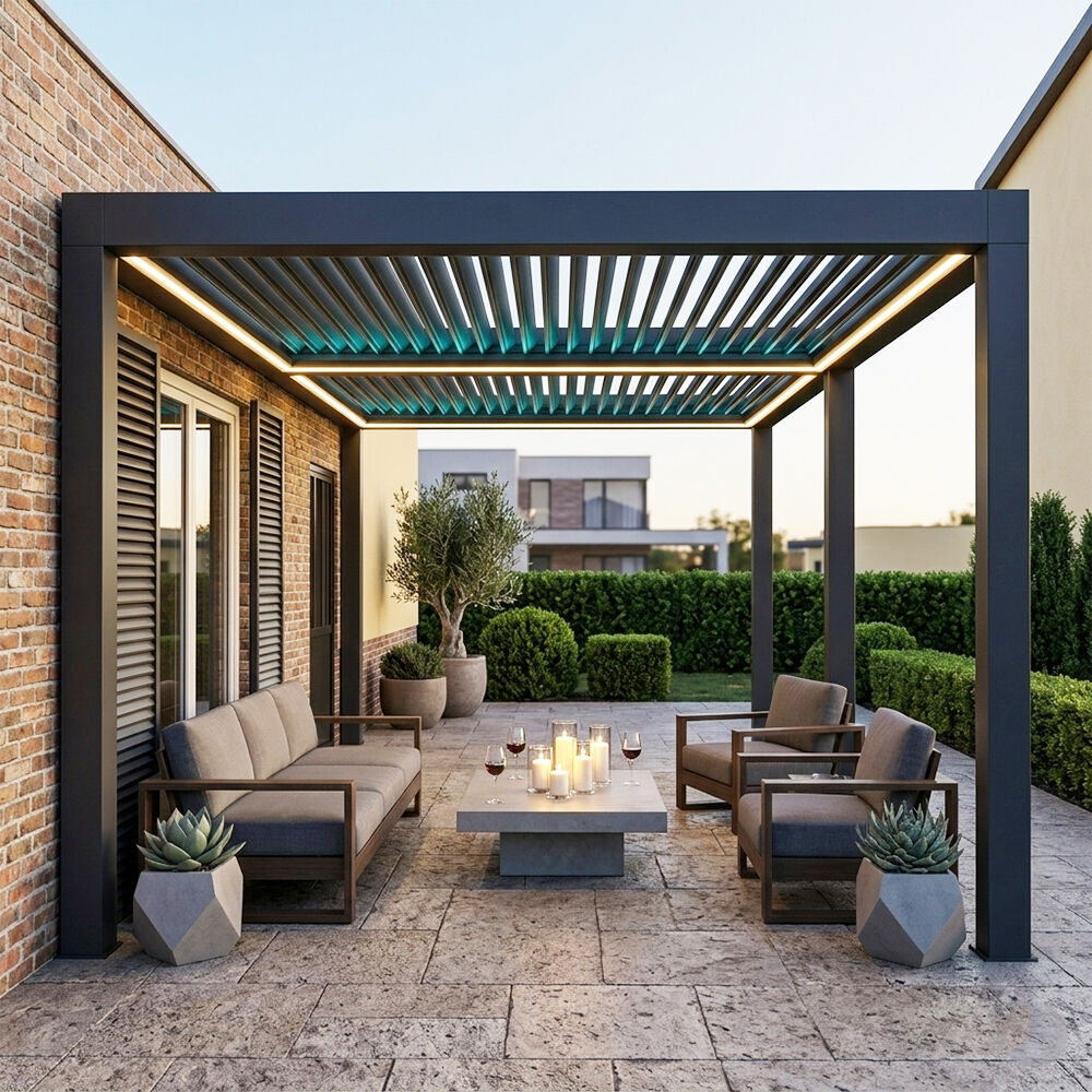 Transformez votre espace extérieur avec nos solutions de toiture à lames orientables