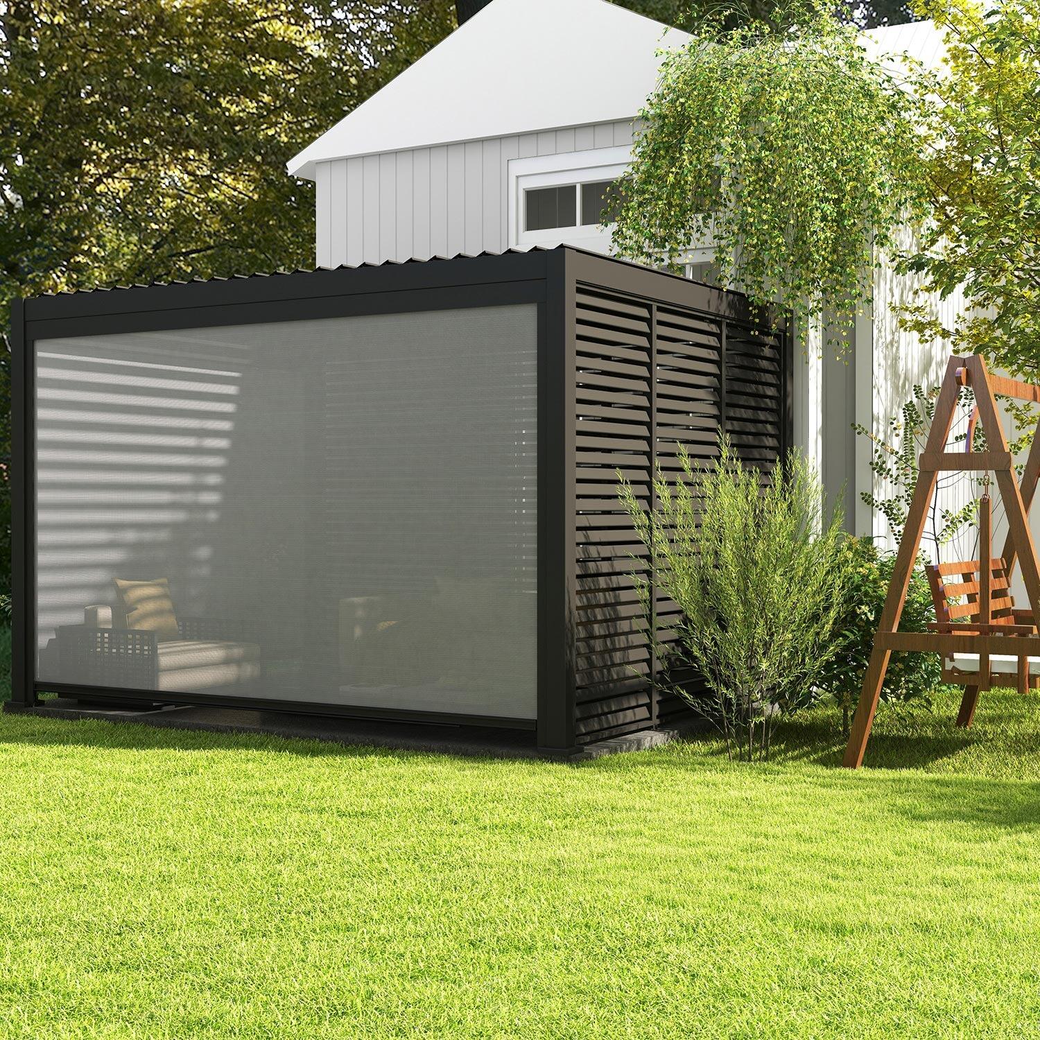Windproof & Waterproof Sunshade Curtain blinds for Aluminum Pergola