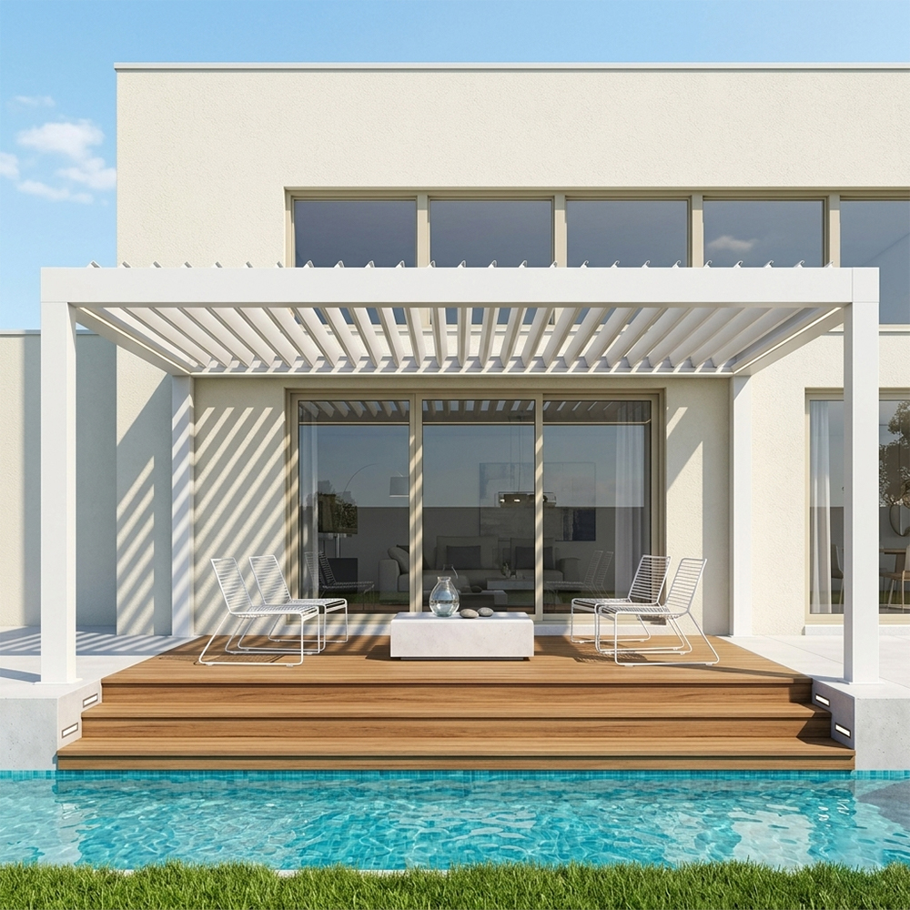 Por que un pérgola moderna de aluminio é unha opción superior para espazos exteriores urbanos