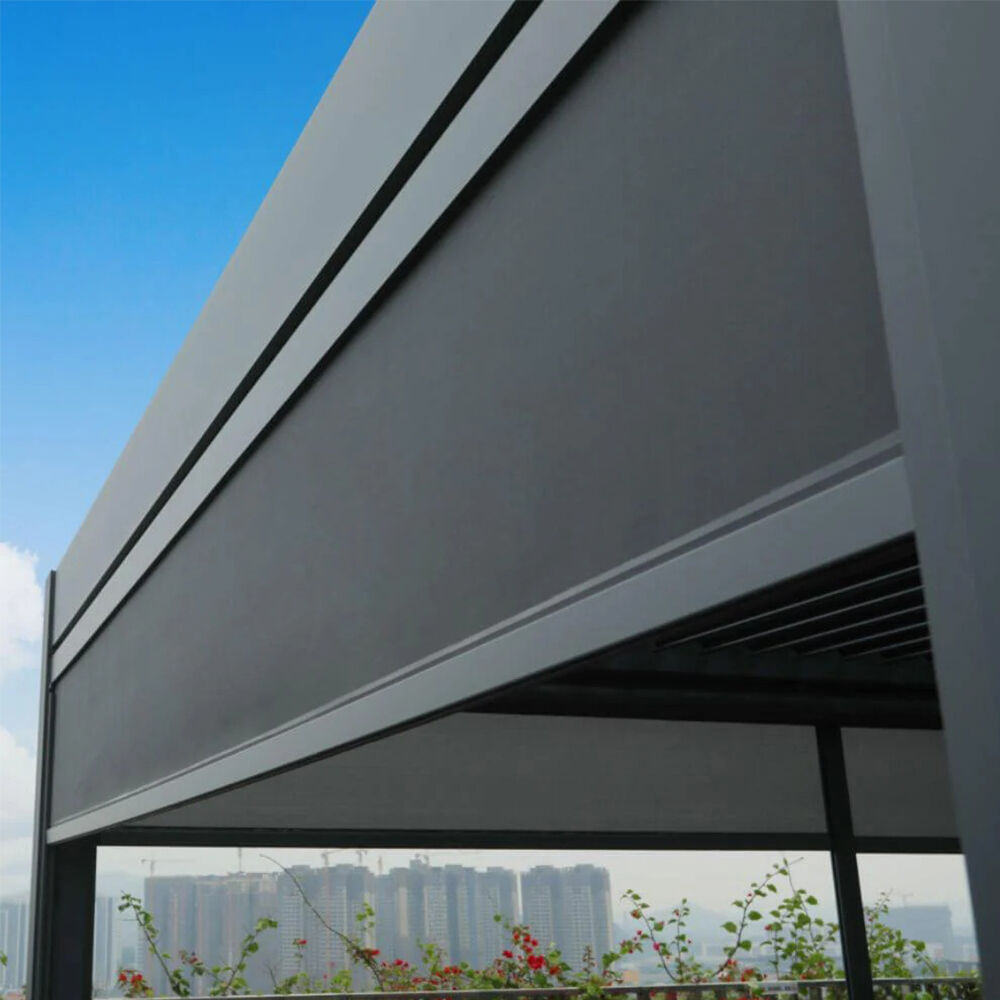 Windproof & Waterproof Sunshade Curtain blinds for Aluminum Pergola