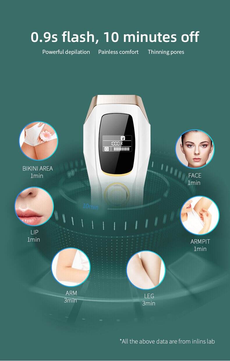 Portable Laser Epilator Hair Removal Device 