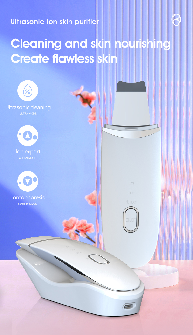 EMS+Ultrasonic Skin Scrubber details page