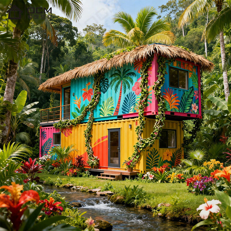 OCM 32フィート 大型カスタムシャッピングコンテナハウス 広々とした多目的コンテナ住宅（40フィート未満）