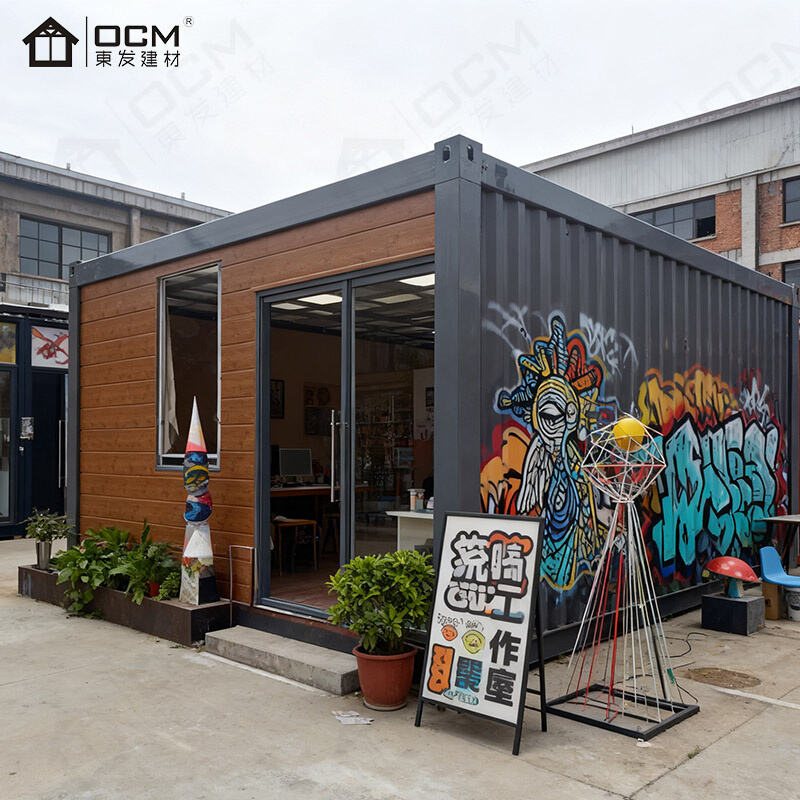 40フィート商用一時設置型脱着可能コンテナハウス - OCM ポップアップ＆イベント向けソリューション