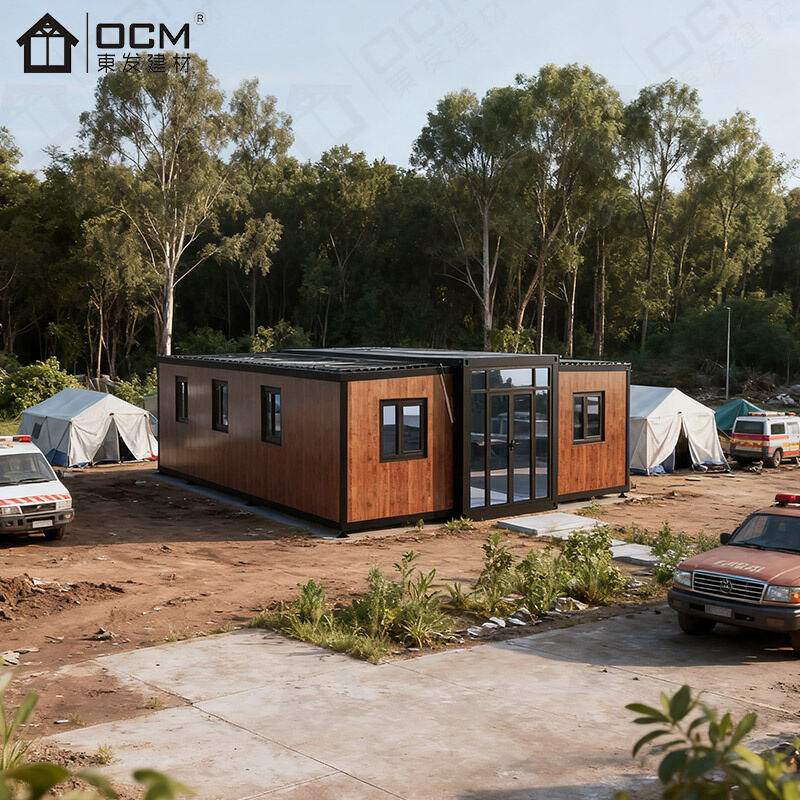 OCM 20フィート拡張式コンテナホーム作業員宿舎：建設現場チーム向けの耐久性・広さを兼ね備えた宿泊施設
