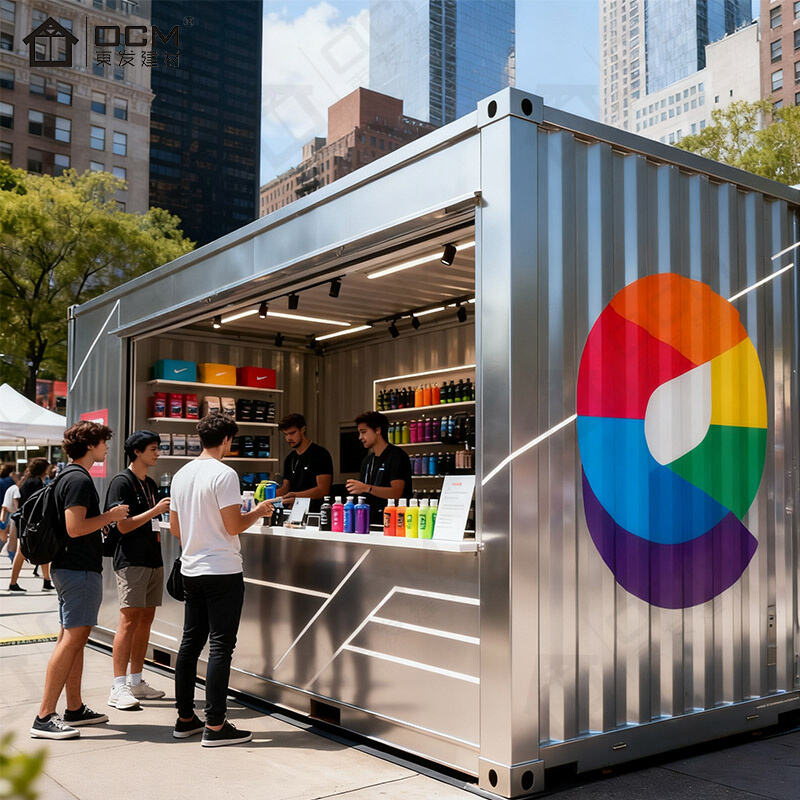OCM 20ft Shipping Container Home Cafe Retail Hub Modular Pop-Up Coffee ...