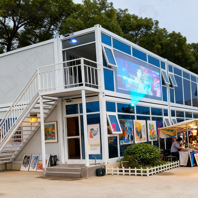 8フィート～28フィート文化・商業向けカスタム脱着可能コンテナハウス - OCM クリエイティブスペースソリューション