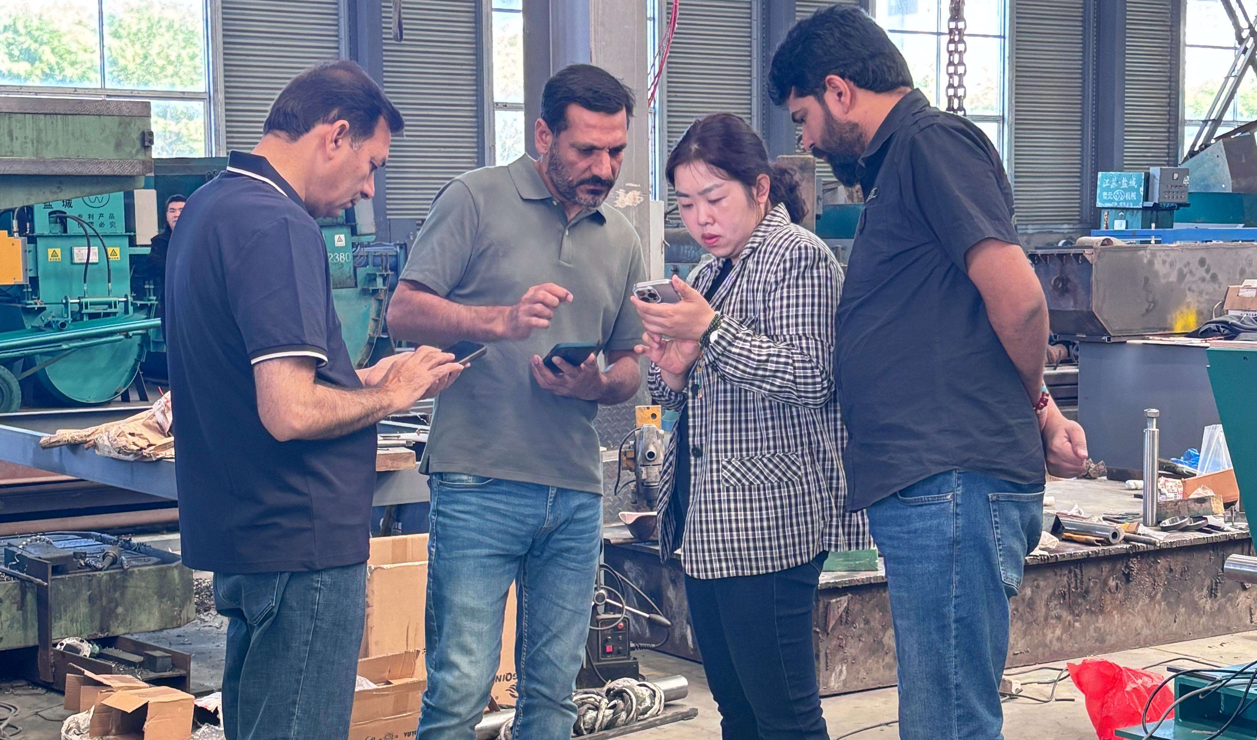 South Asian Clients Visit Factory & Construction Site