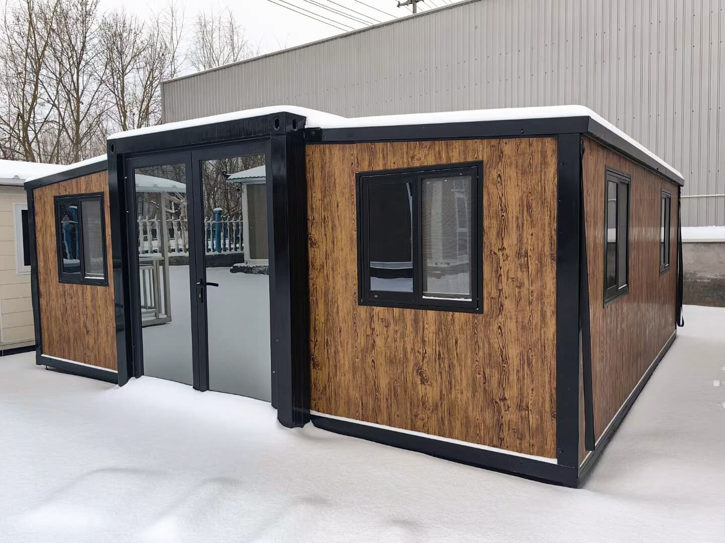 Иновативна разширяема контейнерна къща за решения за съхранение