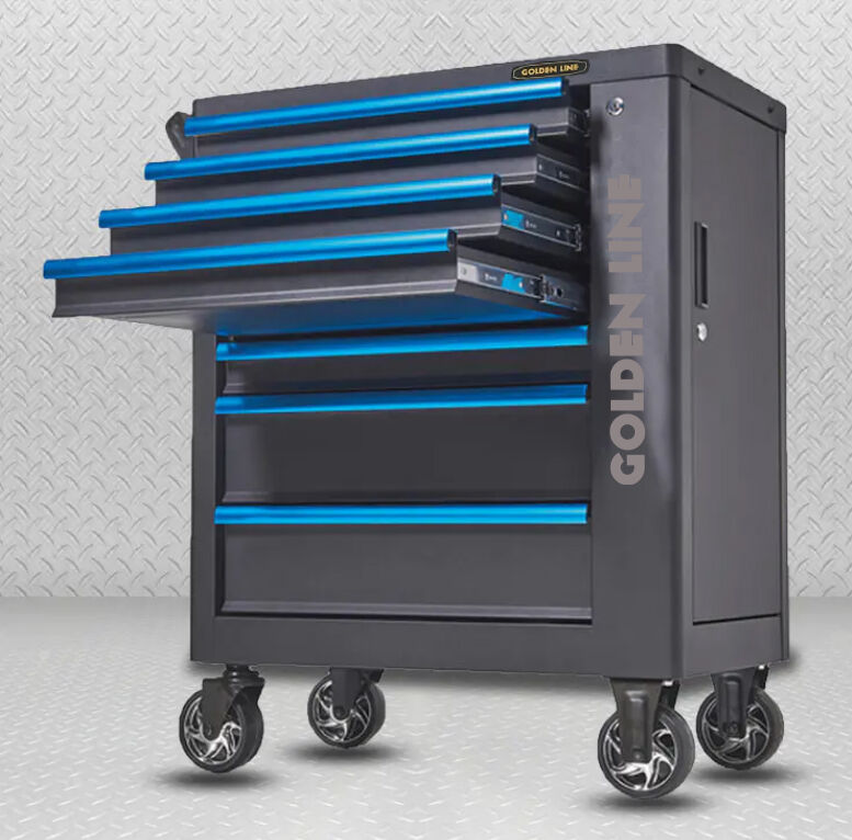 GL3307-H 7 Drawers Roller Tool Cabinet Classic Metal Storage Tool Chest Workshop Trolley