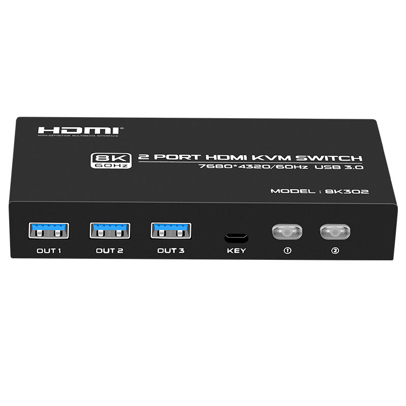 FJ-8K302 8K 2 Port HDMI KVM Switch