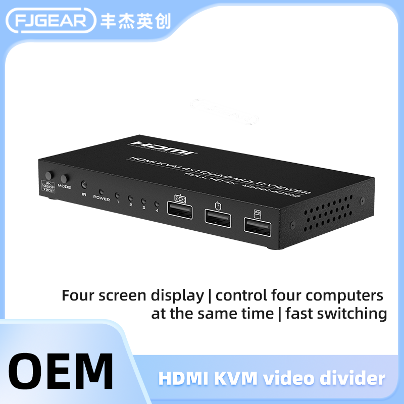 FJ-401HQ 4K HDMI KVM Multi-viewer