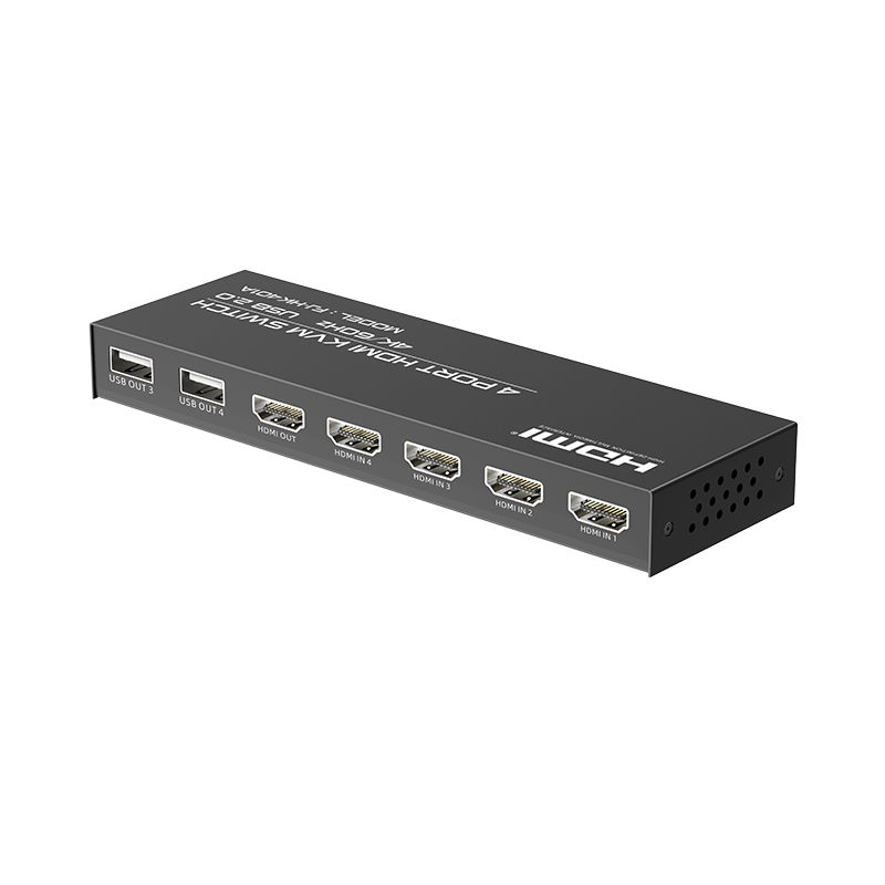 FJGEAR FJ-HK401A 4 in 1 out 4 port 3840*2160@60Hz HDMI KVM Switch