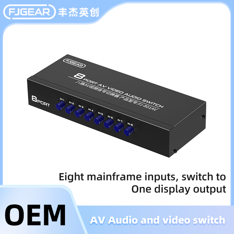 FJ-AV801 8 Port Audio&Video Switch