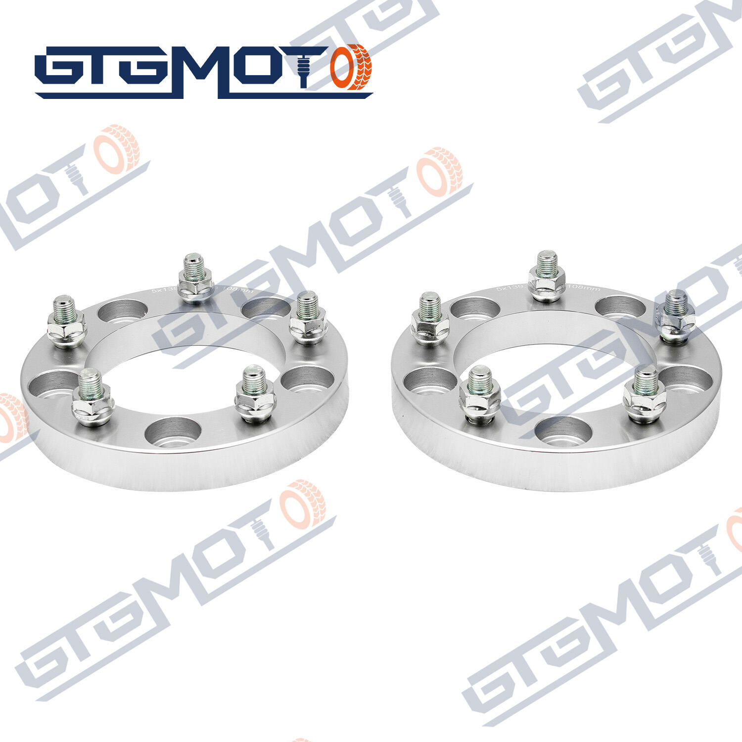 GTGMOTO 2PC 5 Lugs 5x114.3 30mm Wheel Spacer 12x1.5 Fit Toyota Mitsubishi Honda Mazda