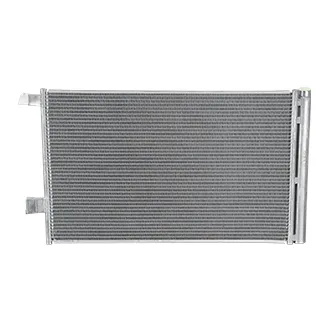 What is the function of an AC condenser in a car's air conditioning system?