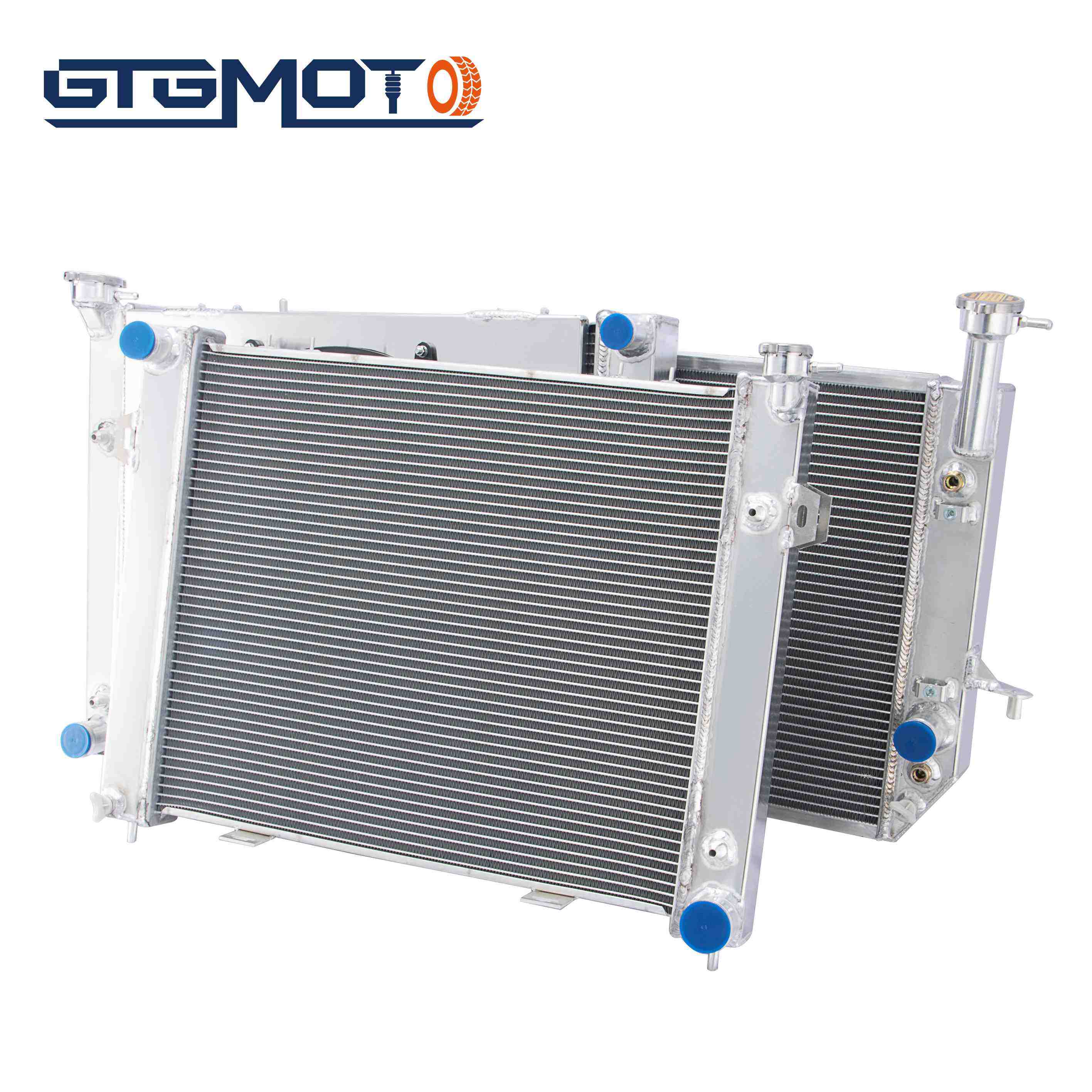 GTGMOTO Radiator Shroud Fan  For 1999~2013 Chevy Silverado 1500/2500 Aluminum