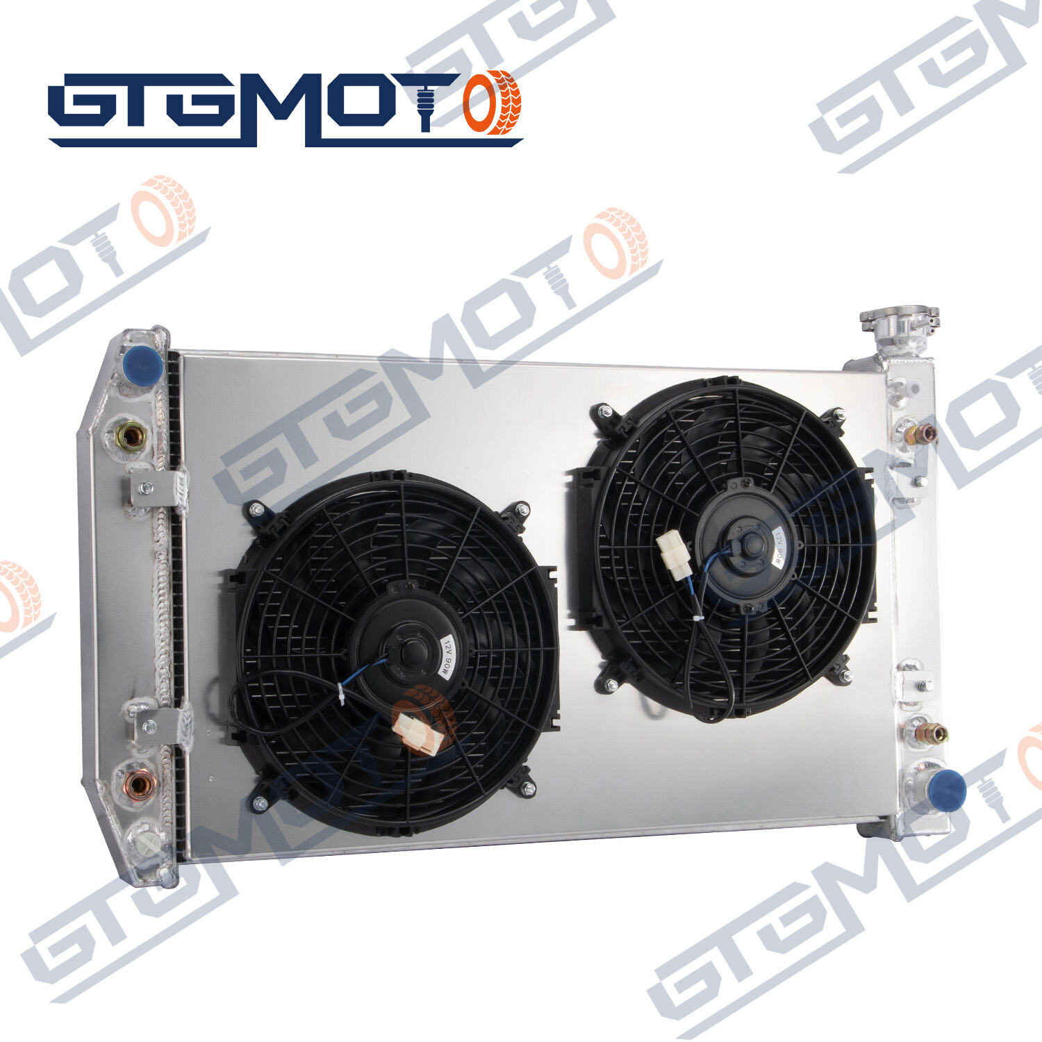 GTGMOTO Radiator Shroud Fan For 1985-1997 Ford Bronco F150 F250 F350 5 ...