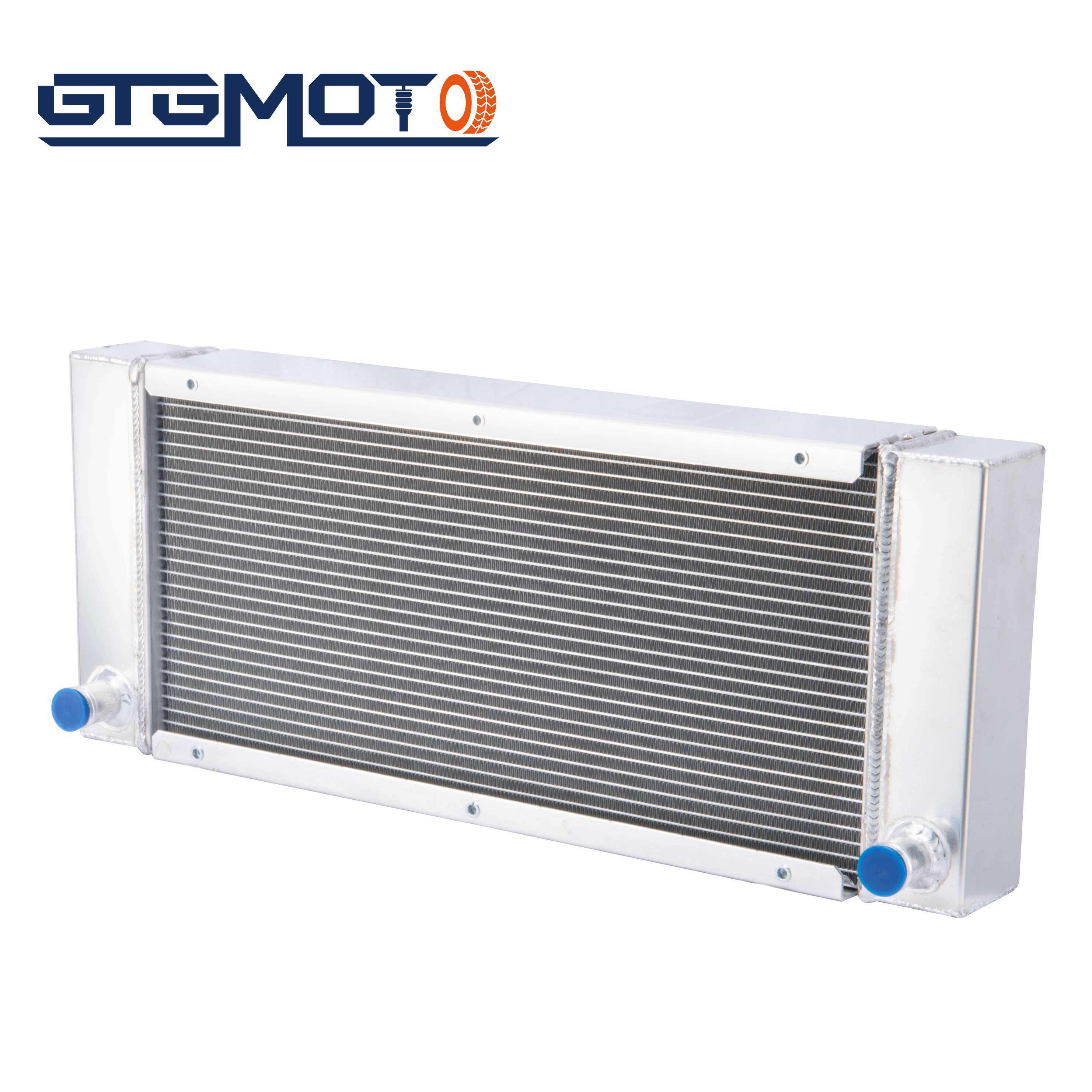 GTGMOTO Radiator For 1964-1967 CHEVY IMPALA CHEVELLE EL CAMINO V8 Aluminum