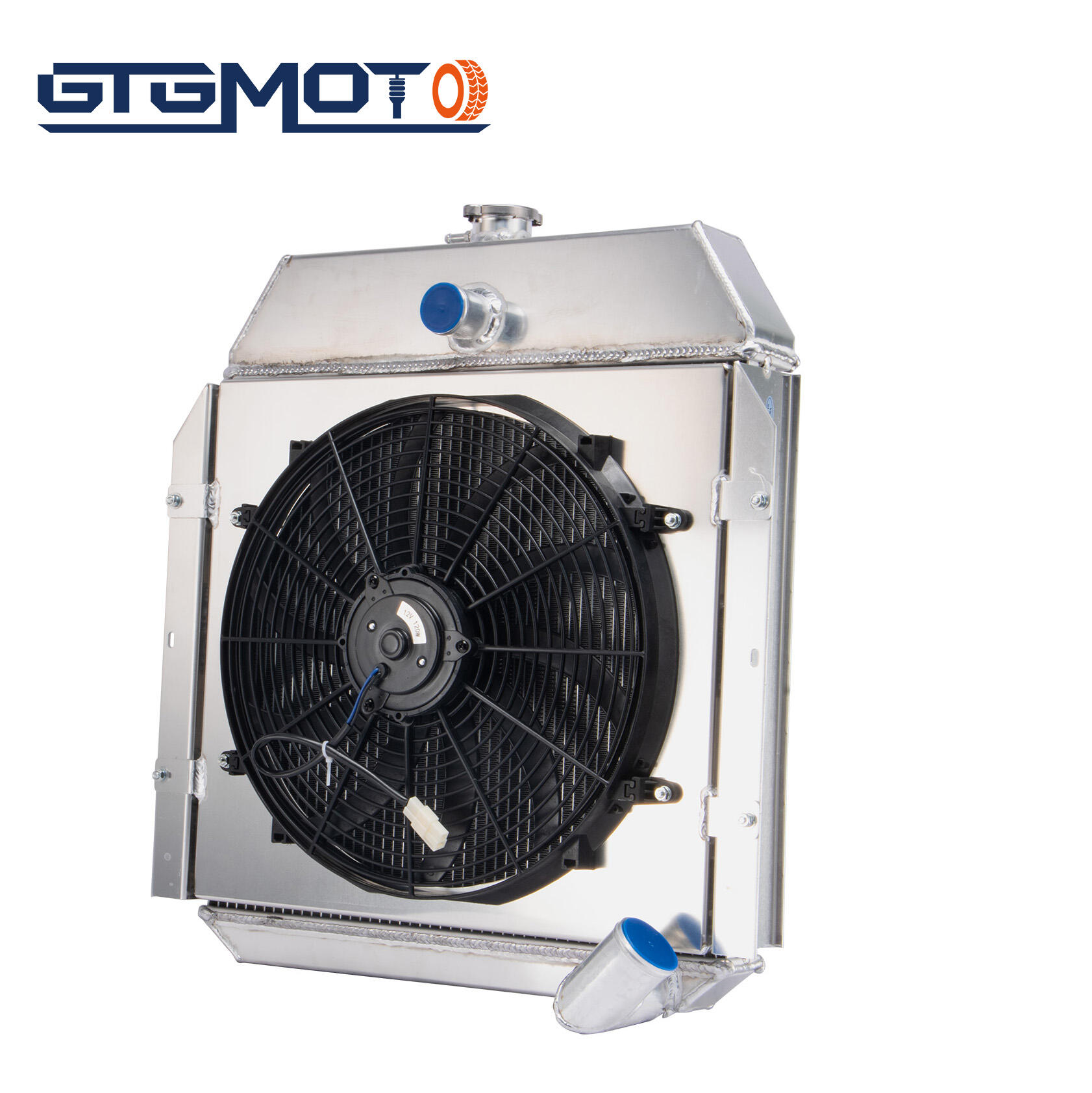 GTGMOTO Radiator For Case 430 450 420 440 410 for New Holland L185 C175 L175 L180 Aluminum