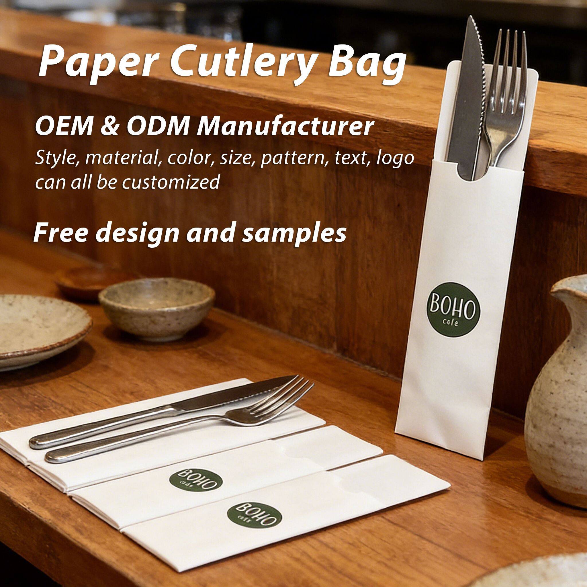 Knife Fork Paper Bag
