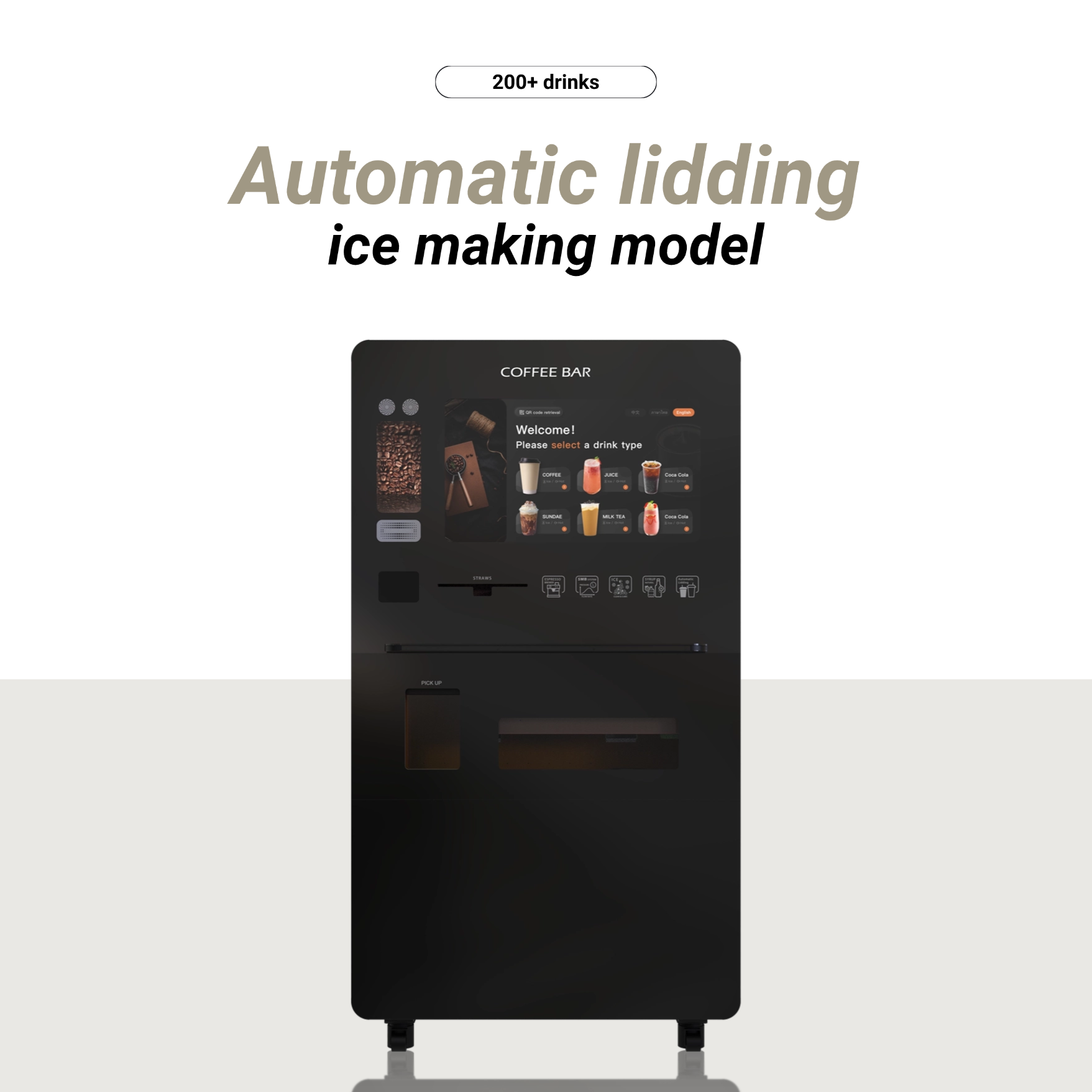 Verhoog uw koffie-ervaring met onze versgemalen koffieautomaat