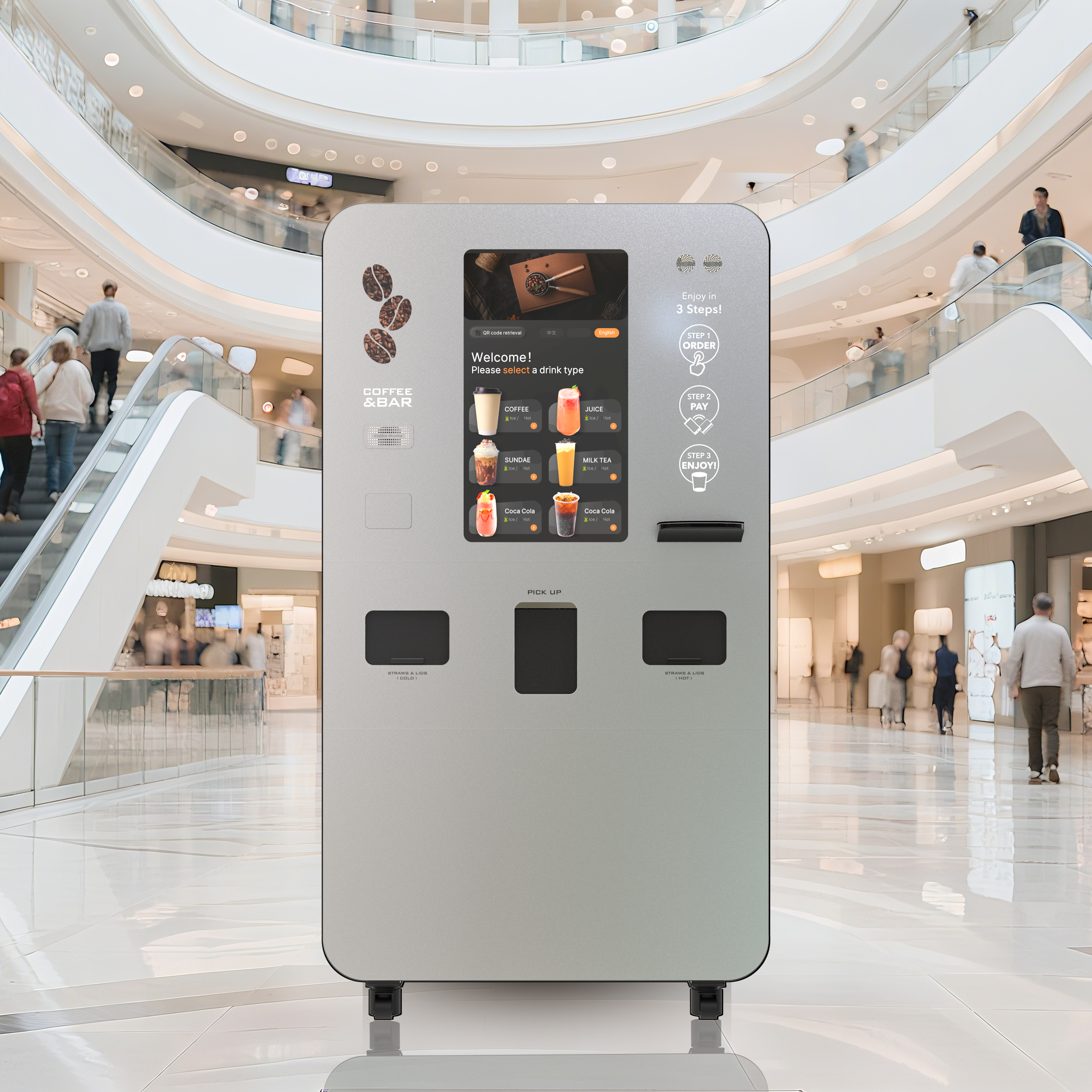 Verbeter uw cafetaria-ervaring met onze koffieautomaat