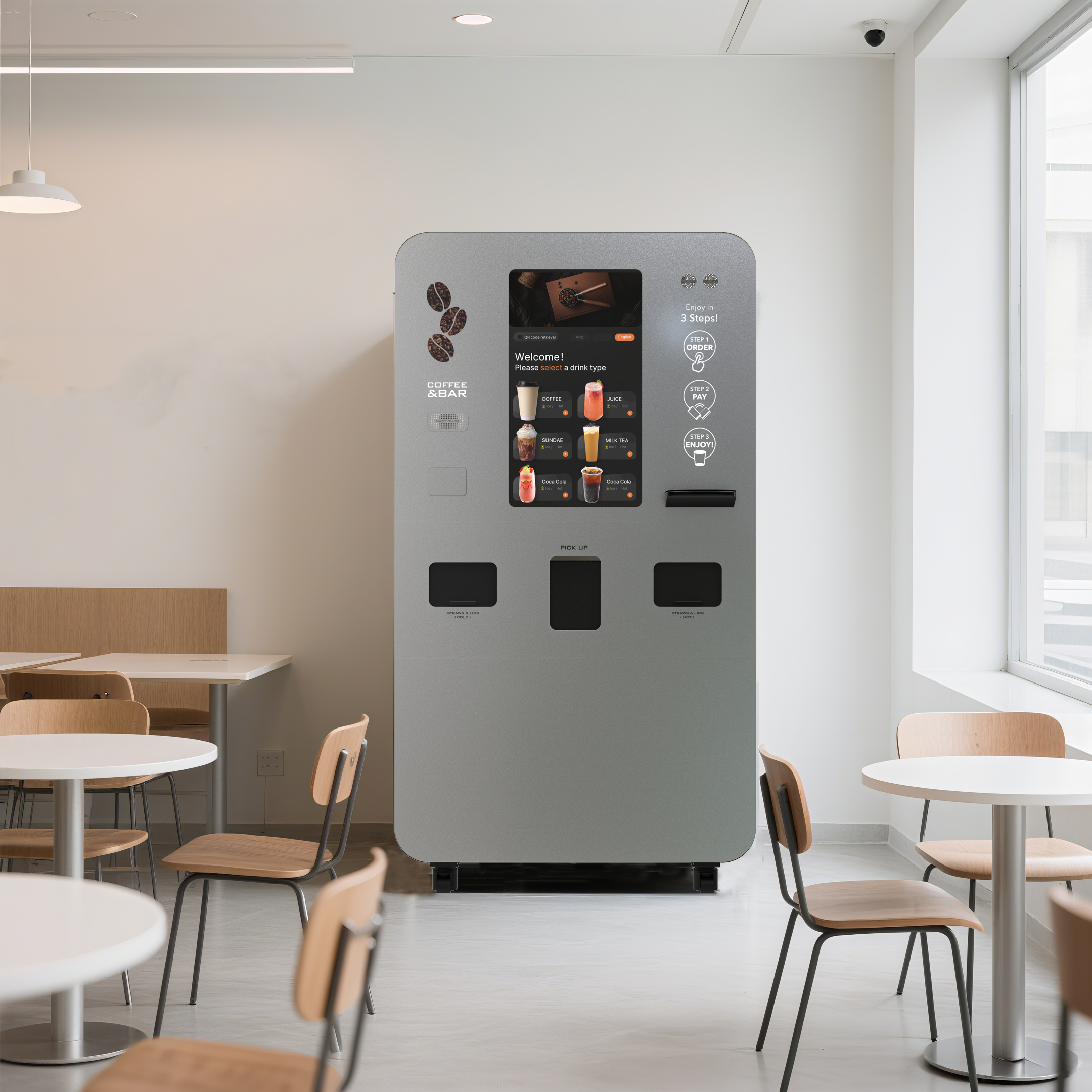 Verhoog Uw Koffie-ervaring met Onze Koffiautomaten met Kaartlezer