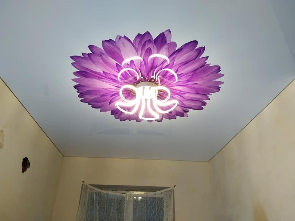 Custom Indoor Ceiling Foxygen PVC Foil Glossy Film Line Patterns ...