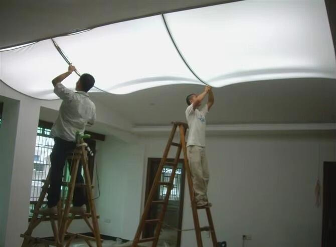 artistic sky design stretch ceiling waterproof pop false ceiling pvc panels for modern spaces-19