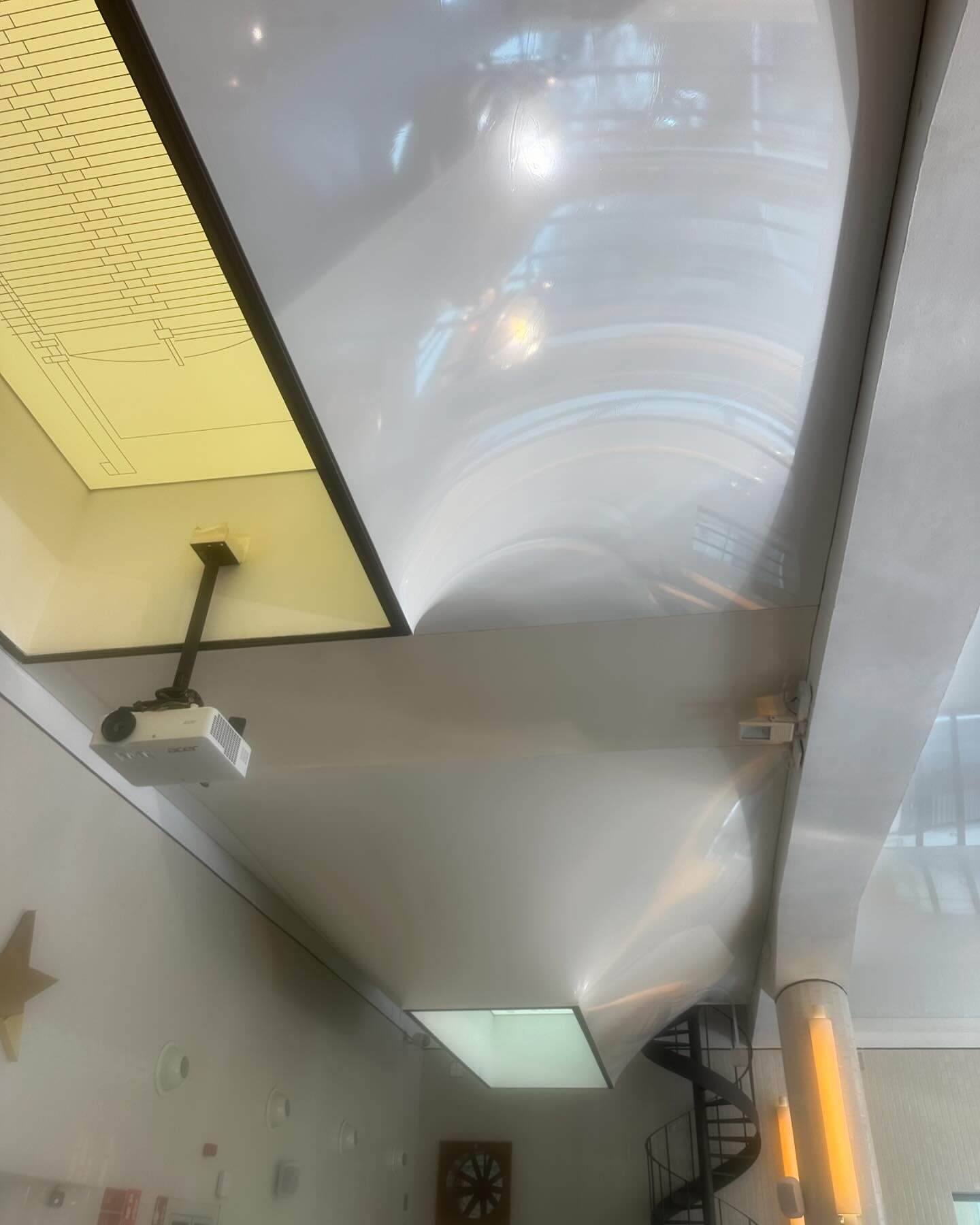 6.0m Wide Satin Finish Stretch Ceiling Membrane | Seamless Large-Span Ceiling Solution for Modern Interior Renovation & Luxury Space Design