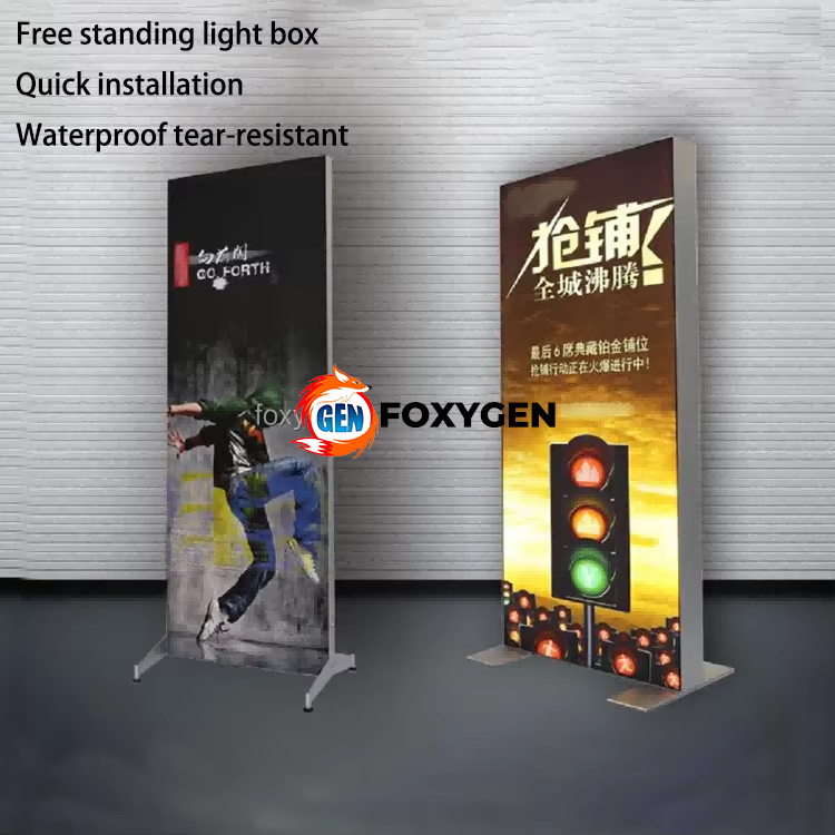 Custom Full Color Uv Printed High Resolution Printing Easy Assemble Seg Fabric Led Light Box for Trade Show Display Booth