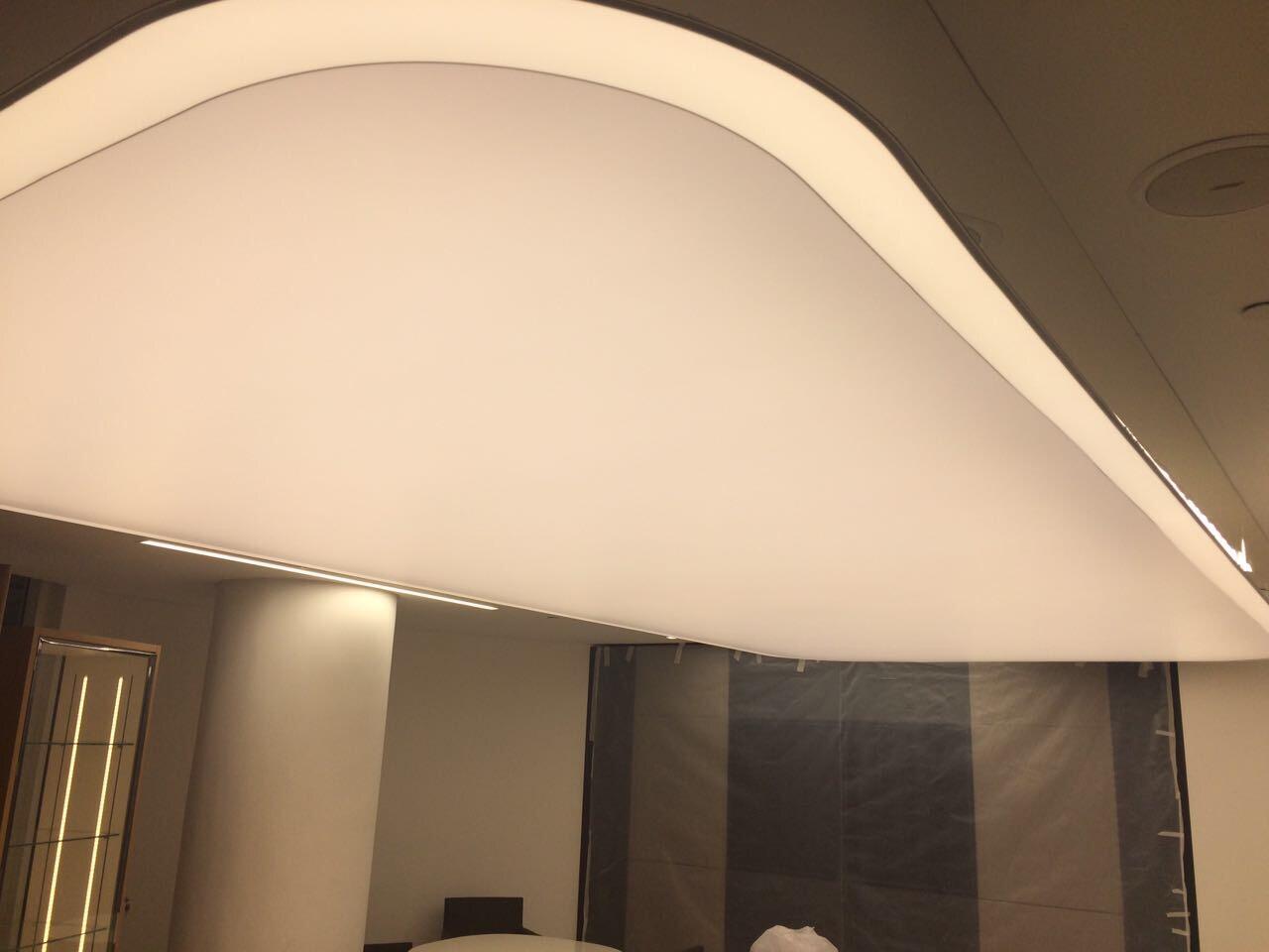 6.0m Extra Wide White Translucent Stretch Ceiling PVC Film