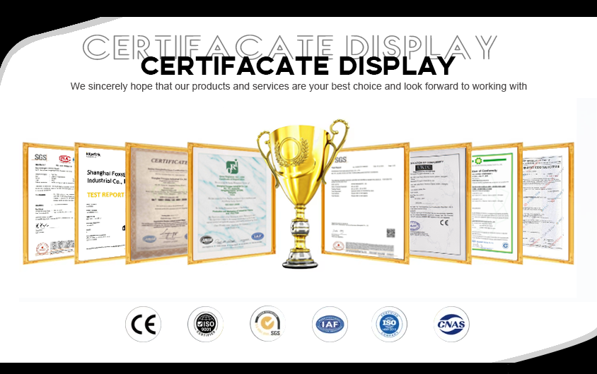 CE, ISO, Fire Safety Certifications