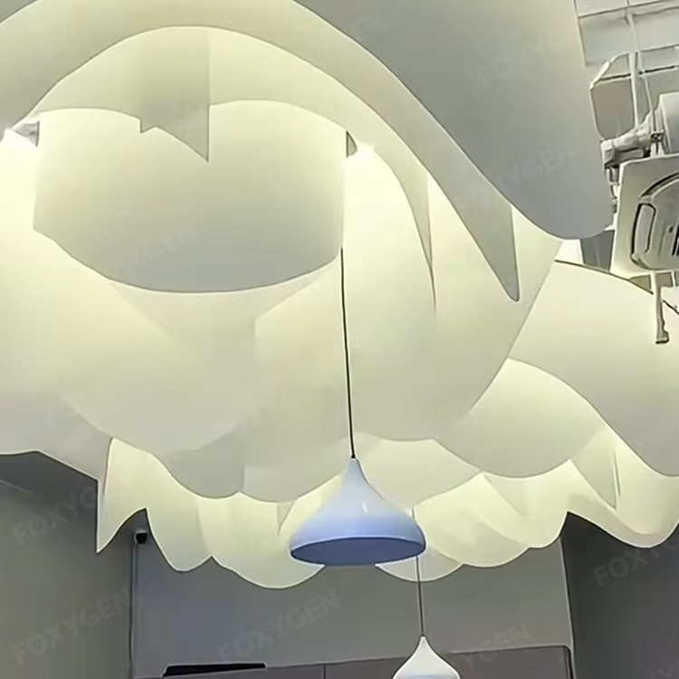 French Texture Modern DIY Ceiling Light Transmission Wave Stamped Grade a Ceiling with Aluminum Hanging Cloth Deco supplier