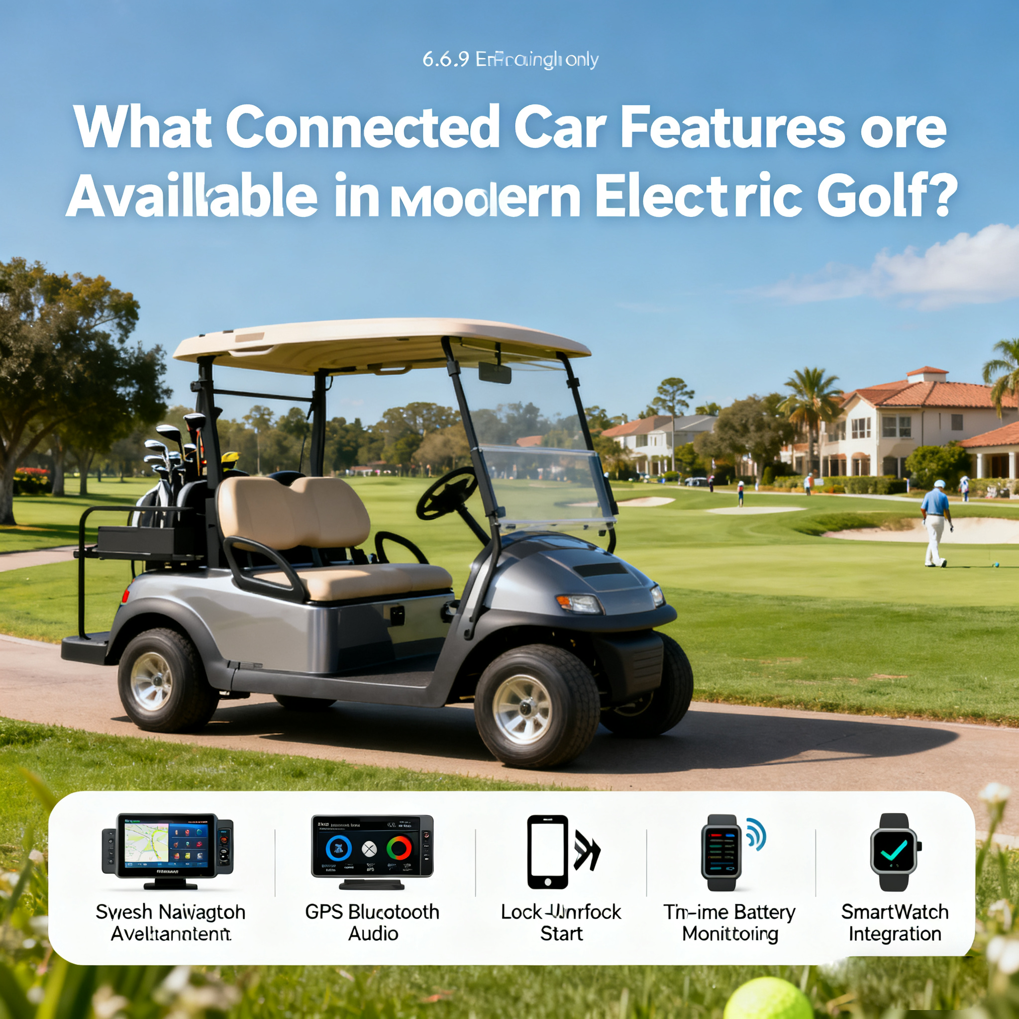 What Connected Car Features Are Available in Modern Electric Golf Carts?
